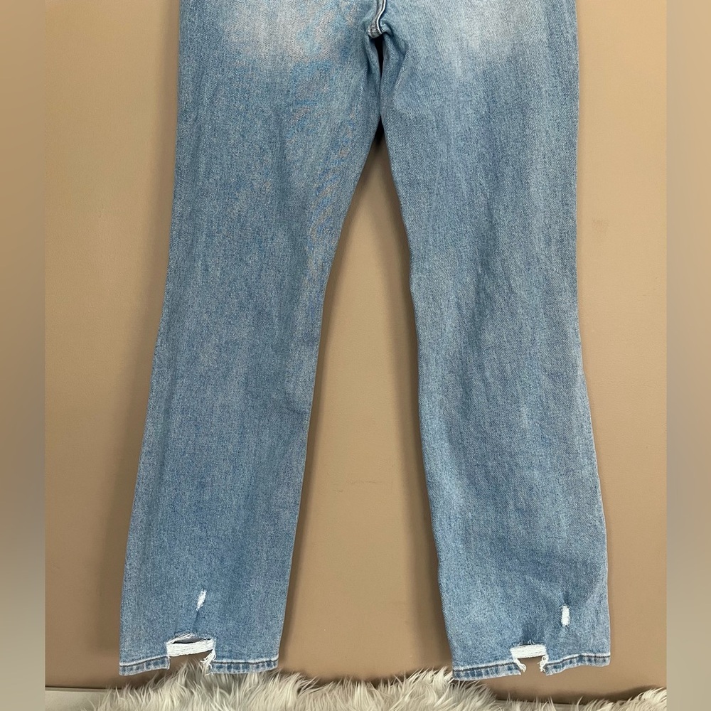 {Vervet} Bella High-Rise Flare Distressed Jeans in Blue - Womens 27 - NWT - Picture 6 of 13